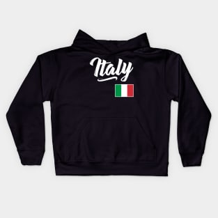 Italy Flag Italia Italian Italiano Kids Hoodie